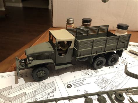 Us 25 Ton 6x6 Cargo Truck Plastic Model Military Vehicle Kit 1