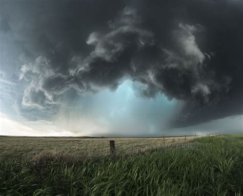 Great Plains Supercell Thunderstorm Nebraska Usa
