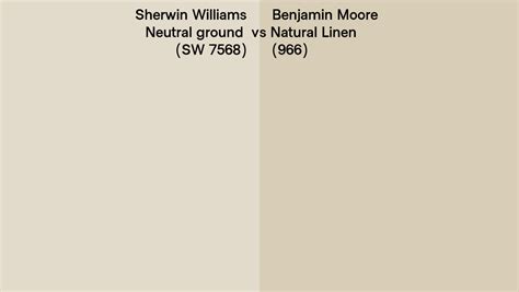 Sherwin Williams Neutral Ground Sw 7568 Vs Benjamin Moore Natural