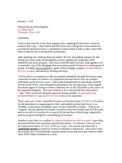 Instead of the four checkboxes previously used on the letter, all result letters now display only two boxes and either eligible or. FBI Cover Letter | Foreclosure | Fraud | Free 30-day Trial | Scribd