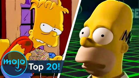 Top 20 Best Simpsons Treehouse Of Horror Stories Youtube