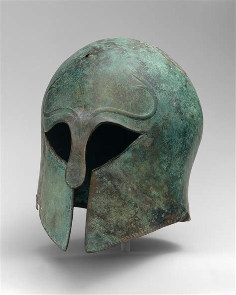 Bronze Helmet Of Corinthian Type Greek Archaic The Metropolitan