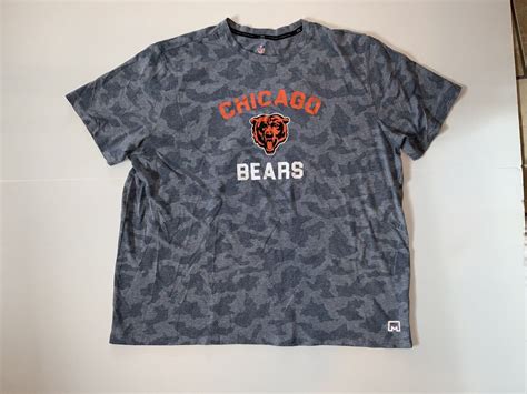 Msx Michael Strahan Nfl Chicago Bears Blue Camo Short Sleeve Mens 3xl T Shirt Ebay