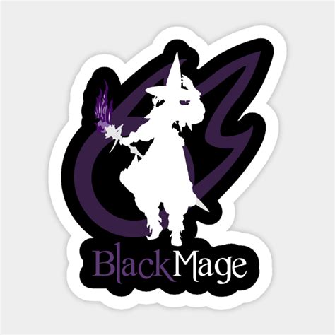 Black Mage Final Fantasy Xiv Videogames Sticker Teepublic