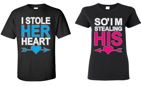 Couple T Shirt I Stole Her Heart And So I M Stealing His Cute Matching Love Tee T Shirt