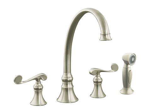 Brushed nickel kitchen faucet kitchen faucets pull down best kitchen faucets steel kitchen sink kitchen handles faucets for farmhouse sinks stainless steel kitchen faucet kitchen fixtures home design. Kohler Revival Kitchen Faucet Brushed Nickel