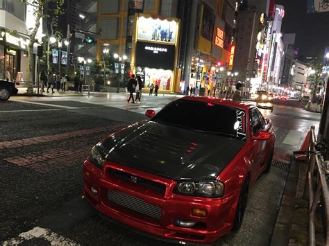 Some of these are now selling for more than their new price. Beautiful R34 GTR in Tokyo : Autos