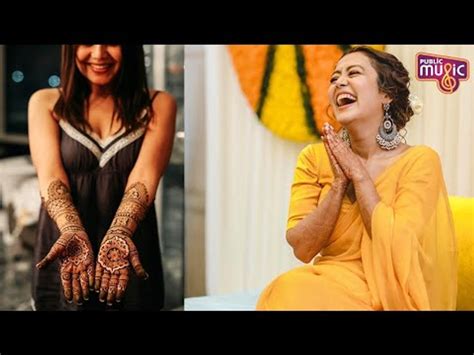 Singer Neha Kakkars Mehendi And Haldi Ceremony Photos Video Dailymotion