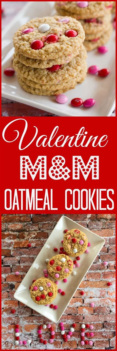 Can you freeze m&m cookies? Valentine M&M Oatmeal Cookies | Recipe | Easy cookie ...