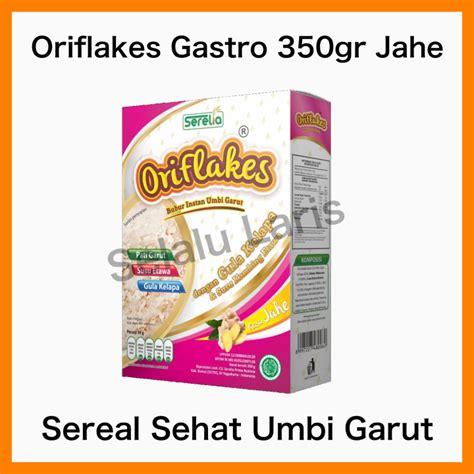 Oriflakes Gastro 350 Gram Jahe Sereal Umbi Garut Meredakan Asam