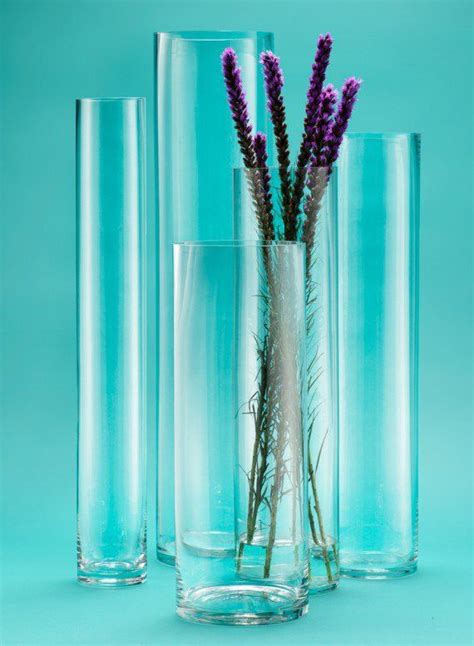 20 To 31 1 2 Inch High Glass Cylinders Wedding Vase Centerpieces Glass Cylinder Vases Vase
