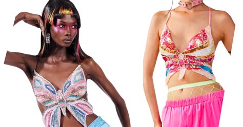 Nasty Gal Is Selling Out Viral Tiktok Y2k Butterfly Top Dupe For £16k Less Than The Original