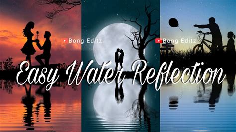 How To Create Realistic Water Reflection Mirror Image Youtube
