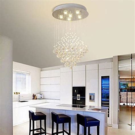 3w 5w modern crystal pendant lamp led ceiling light fixture aisle hallway living room ac110 240v banggood com. Elegant Raindrop Crystal Ball Chandelier - Dining Table ...