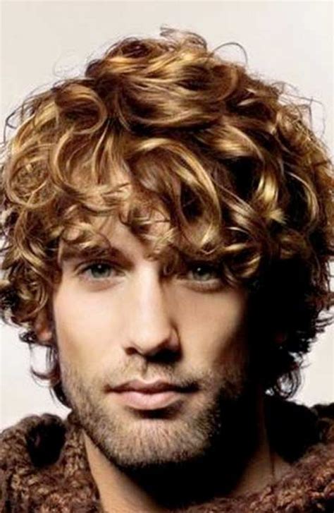 Medium Curly Blonde Hairstyle For Men Long Curly Hair Men Curly Hair Men Curly Hair Styles