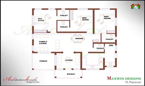 Best Of Kerala Style 3 Bedroom Single Floor House Plans New Home