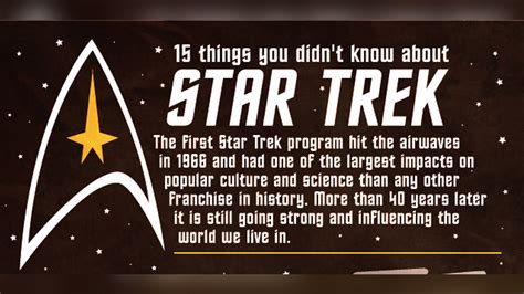 Star Trek 15 Fascinating Facts You Havent Heard Before Infographic