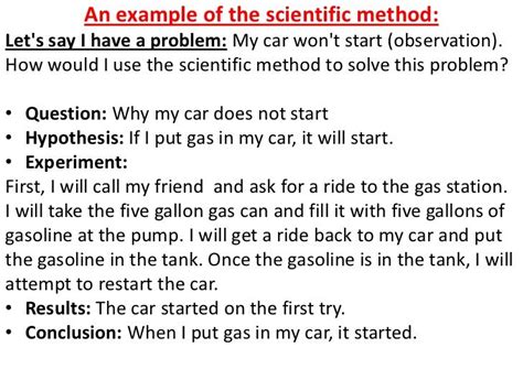 Solving Problem By Scientific Method