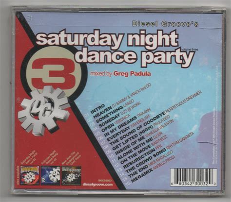 Saturday Night Dance Party Vol 3 Non Stop Dj Mix Cd Dj Sammy Heaven Something Ebay