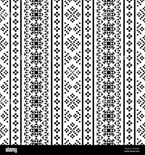Seamless Pattern Of Aztec Motif Tribal Ethnic Texture Background Design