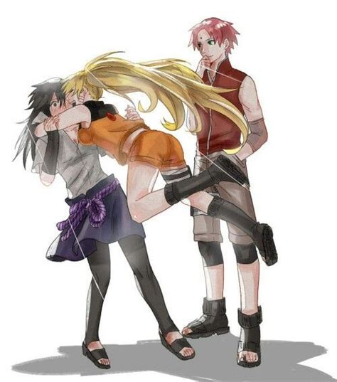 Sasukenaruto And Sakura Gender Bender Naruto Team 7 Naruto Vs Sasuke Anime Naruto Naruto