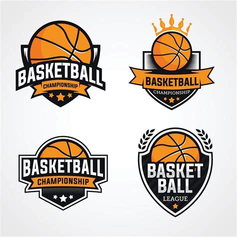 Basketball Championship Logo Badges Design 2494653 Vector Art At Vecteezy