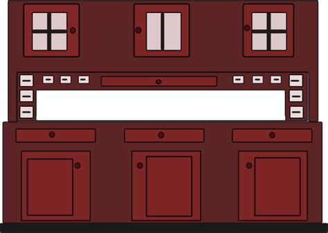 Kitchen Red Cabinet Clip Art At Vector Clip Art Online