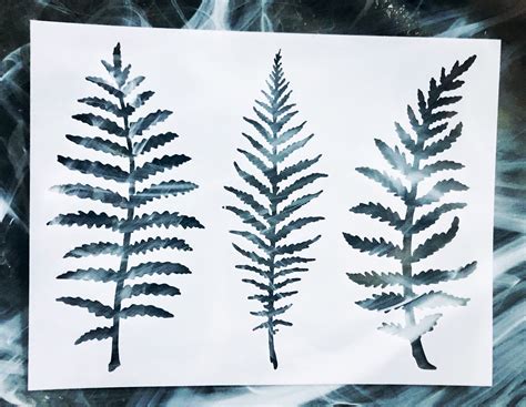 Leaves Stencil For Painting Reusable Fern Stencil Plant Etsy