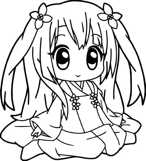 Cute Anime Coloring Pages K5 Worksheets Раскраски с животными