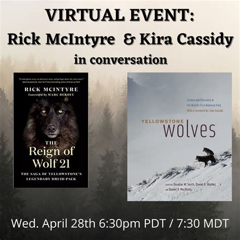 Wolves Rick Mcintyre And Kira Cassidy In Conversation — Paulina Springs Books