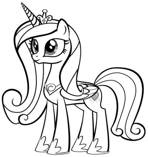 Gambar Mewarnai My Little Pony Princess Celestia