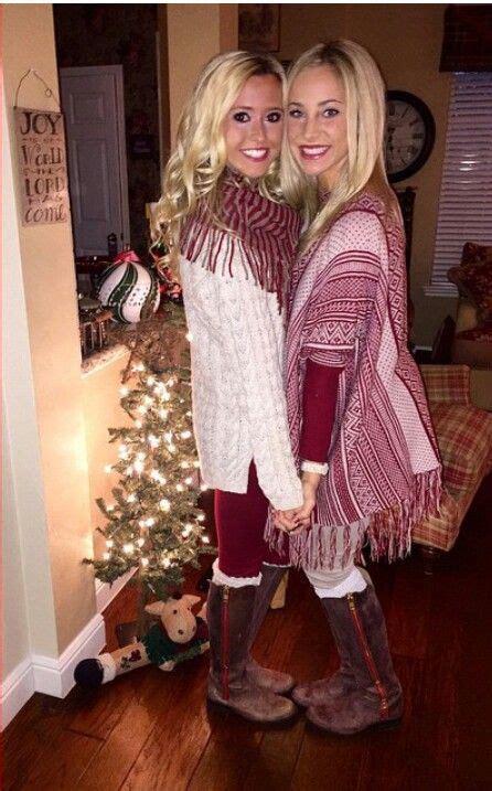 Jamie Carly Manning Peyton Mabry White Girls Cheerleading Jamie Christmas Sweaters Winter