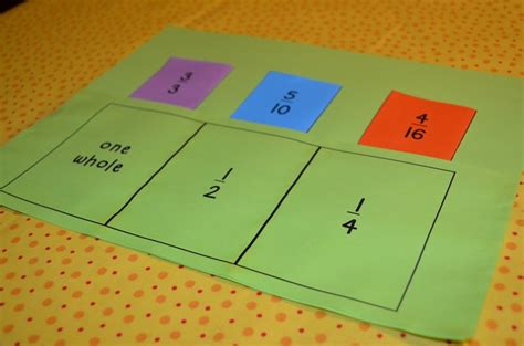 Literacy And Math Ideas Make An Equivalent Fraction Game Fraction