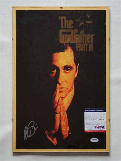 The Godfather Part Iii Al Pacino Autograph Poster Catawiki