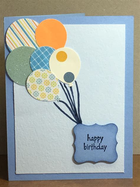 Happy Birthday Balloons Card Making Birthday Birthday Cards Cards