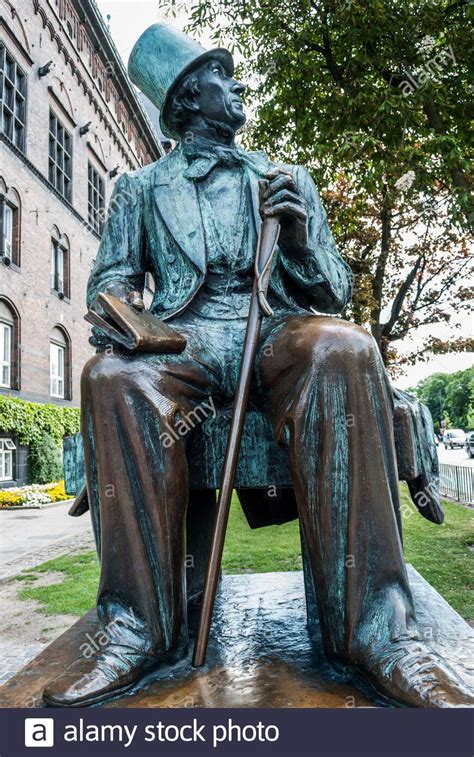 Statue Of Hans Christian Andersen City Hall Square Copenhagen