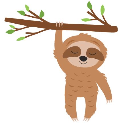 Sloth in Tree - slothintree50cents0419 - Animals/Pets png image