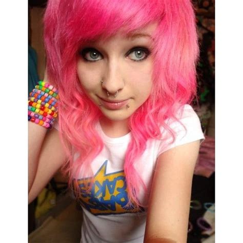 Tumblr Liked On Polyvore Featuring Hair Emo Scene Hair Pink Hair Scene Hair