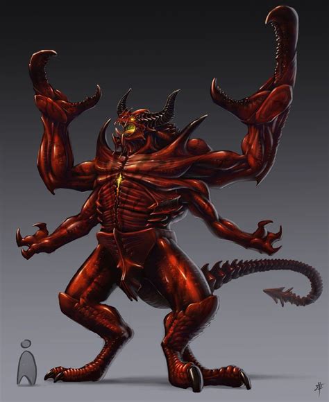Glabrezu By Rob Powell On Deviantart Fantasy Demon Demon Art Fantasy