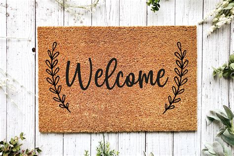 Welcome Mat Svg Doormat Svg Laurel Svg New Homeowner Svg Etsy Uk