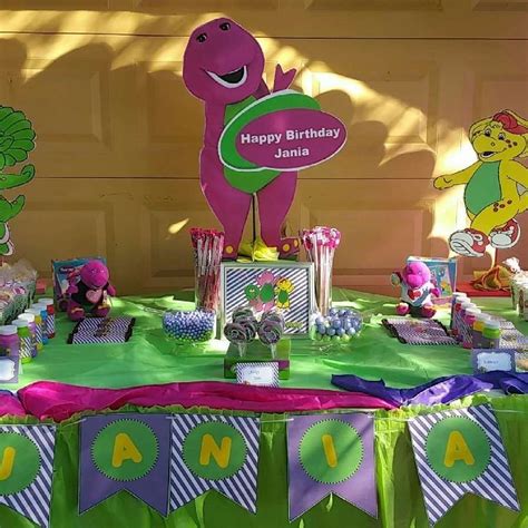High Exposure Morning Insulate Barney Birthday Party Decoration Ideas