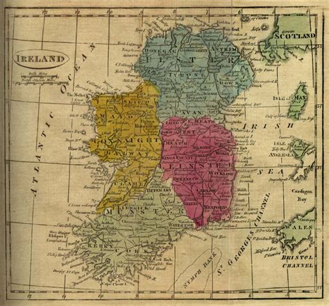 1up Travel Maps Of Irelandireland 1808 From The General Gazetteer