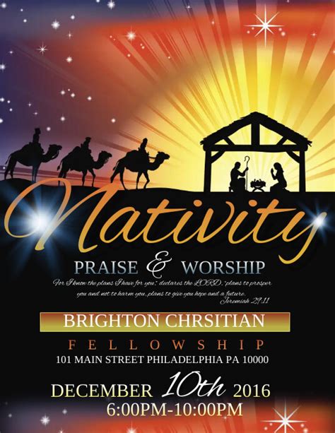 Infographic Poster Template Free Nativity Play Editab