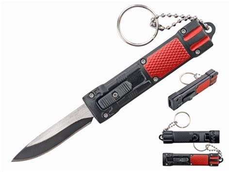 Mini Red Key Chain Otf Knife Edge Import