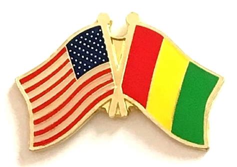 Guinea Flag Friendship Lapel Pins World Flag Friendship Lapel Pin