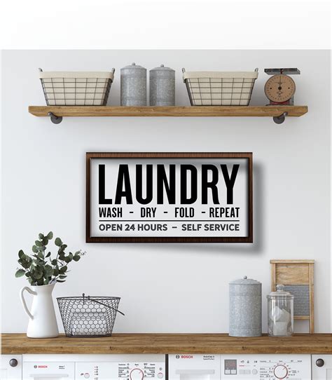 laundry room sign laundry room wall decor farmhouse style sign laundry wood sign wall sign
