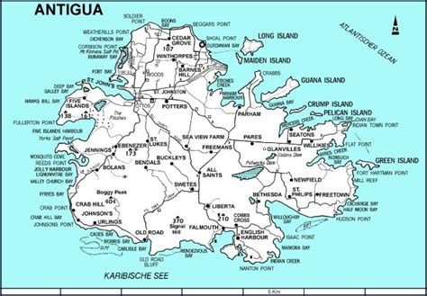Map Of Antigua