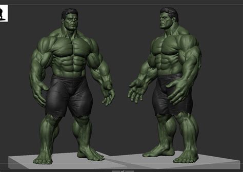 Hulk Anatomy Basemesh 3d Model Cgtrader