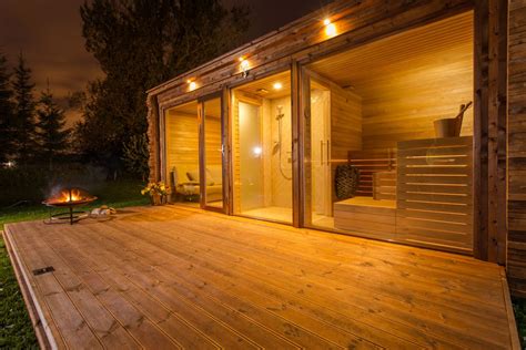 Garden center in versmold, germany. The new hype: Airbnb prefab modules | Katus.eu | Sauna house, Outdoor sauna, Modern saunas