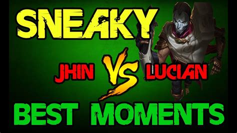 C Sneaky As Jhin Vs Lucian BEST MOMENTS YouTube